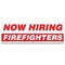 Signmission Now Hiring Firefighters Banner Apply Inside Accepting Application Single Sided B-72-30242 - alternate 1